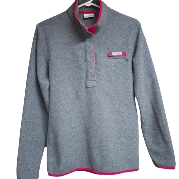 Columbia Jackets & Blazers - COLUMBIA Gray PFG Split Neck Jacket